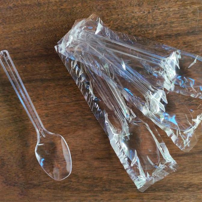 Jual Cucinare- Sendok Plastik / Garpu Plastik - Steril - Wrap Plastic ...