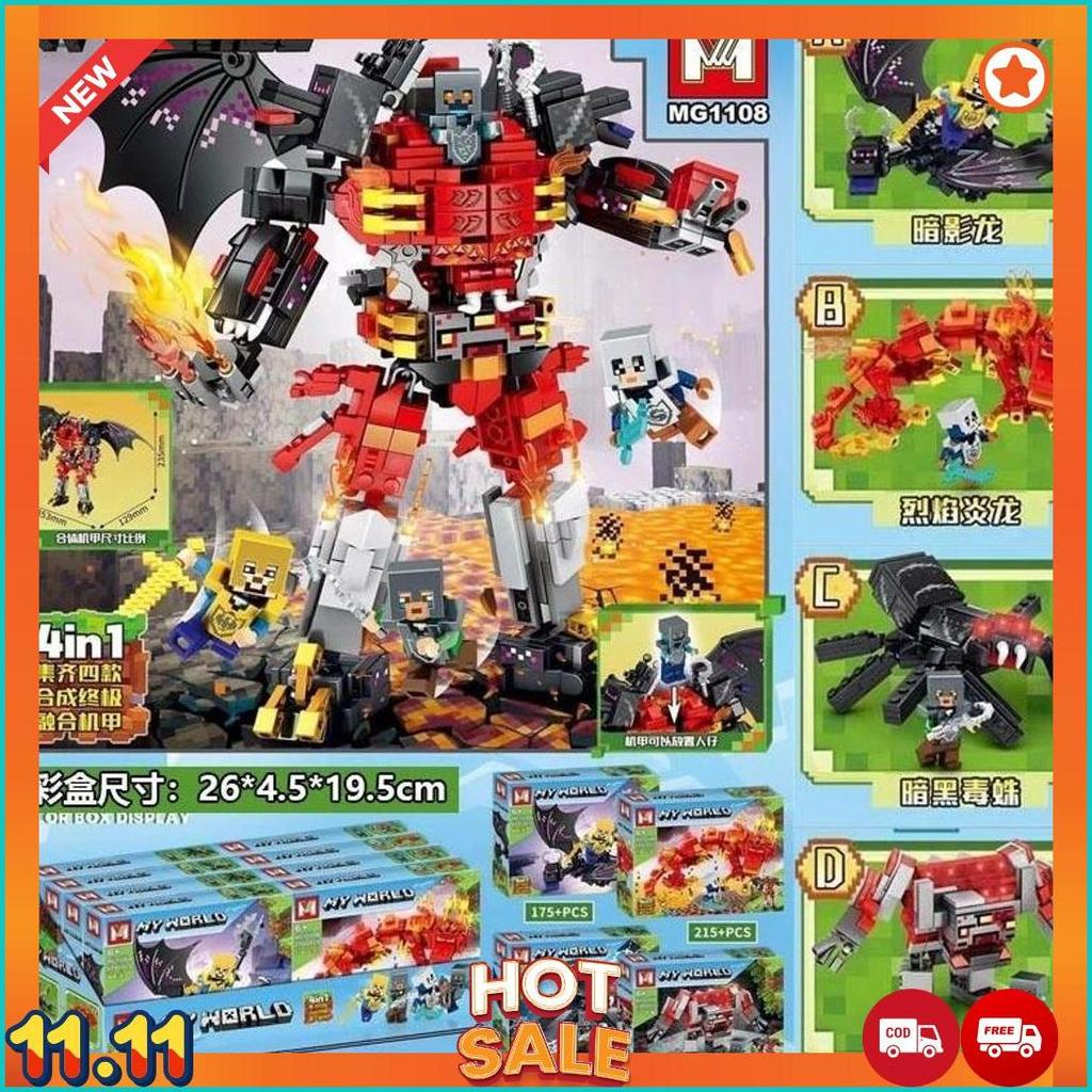 Jual Mainan Anak Figure Mini Craft Figure Mini Craft Steve Minecraft ...