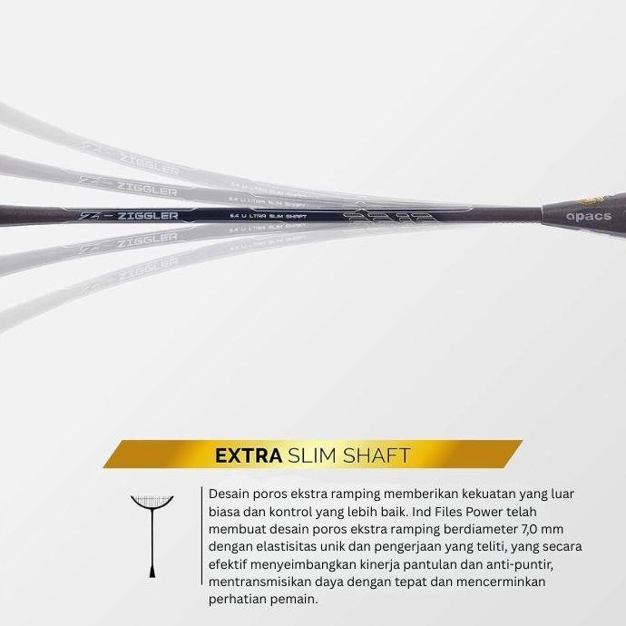 Jual Raket Badminton Apacs Z Ziggler Hi Modulus Graphite Isometric 38 ...