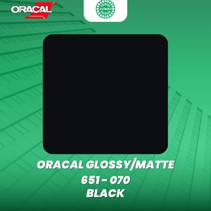 Jual Sticker Oracal 651-070 BLACK / HITAM (GLOSSY/MATTE) | Shopee Indonesia