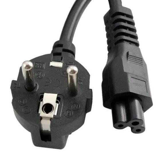 Jual Kabel Power AC Laptop 3 Pin Clover Plug 1.5M Kabel Colokan Listrik ...