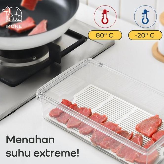 Jual Ikoneoga Kotak Kontainer Tempat Penyimpanan Makanan Kulkas Daging ...