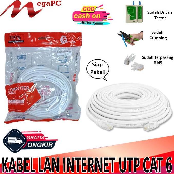 Jual HARGA DISC - Kabel LAN Internet CAT 6E Siap Pakai | Shopee Indonesia