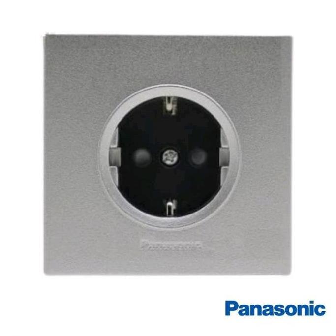 Jual STOP KONTAK PANASONIC HITAM SILVER PUTIH WESJP 1121 B MWS WEJP ...