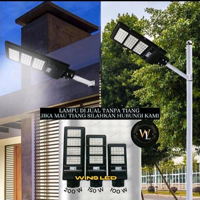 Jual LAMPU JALAN PJU LED 150W TENAGA SURYA SOLAR CELL PANEL 150WATT 150 ...