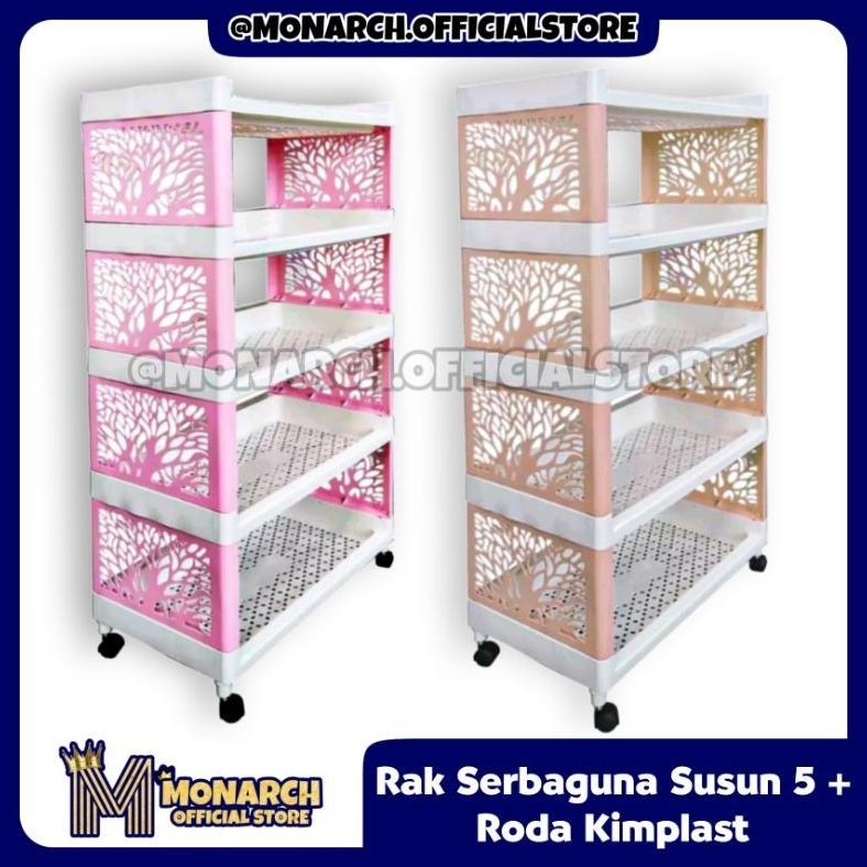 Jual Discount Rak Serbaguna Extra Besar Susun 5 + Roda Kimplast / Rak ...