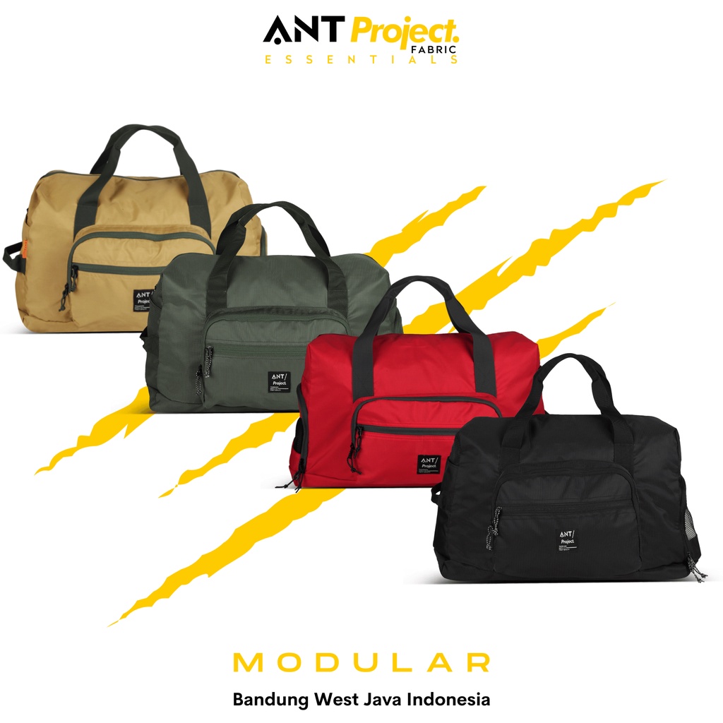 Jual ANT Project - Tas Gym MODULAR Hitam - Tas Travel - Tas Duffel ...