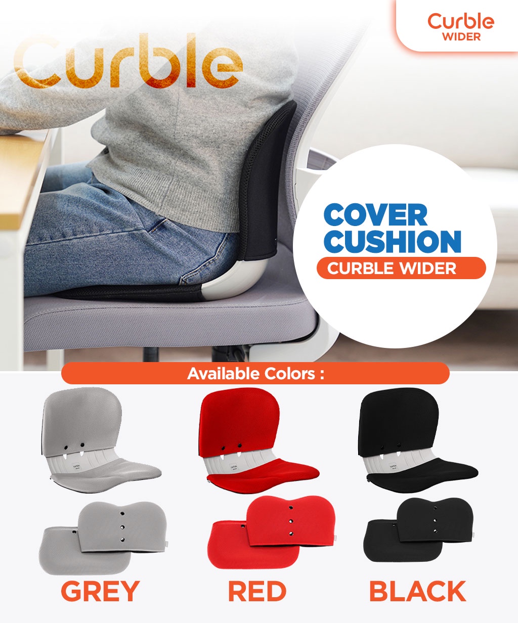 Jual Curble Posture Chair Sarung Pelindung Anti Slip Cover Wider - Grey ...