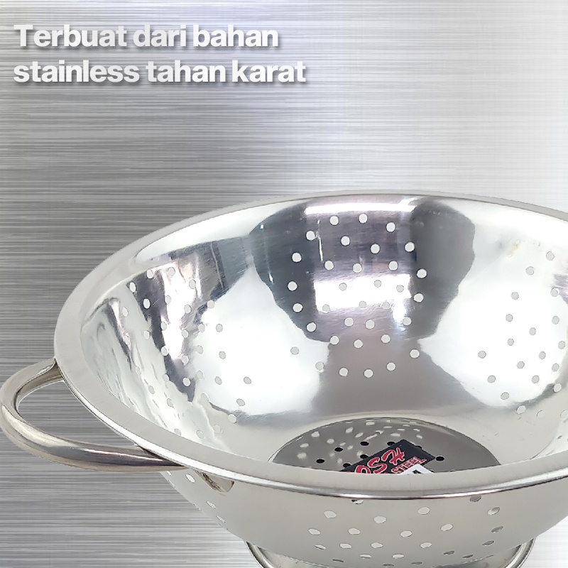 Jual ROSH Wakul / Bakul Nasi 18 - 28 CM Colander Deep Stainless Steel ...