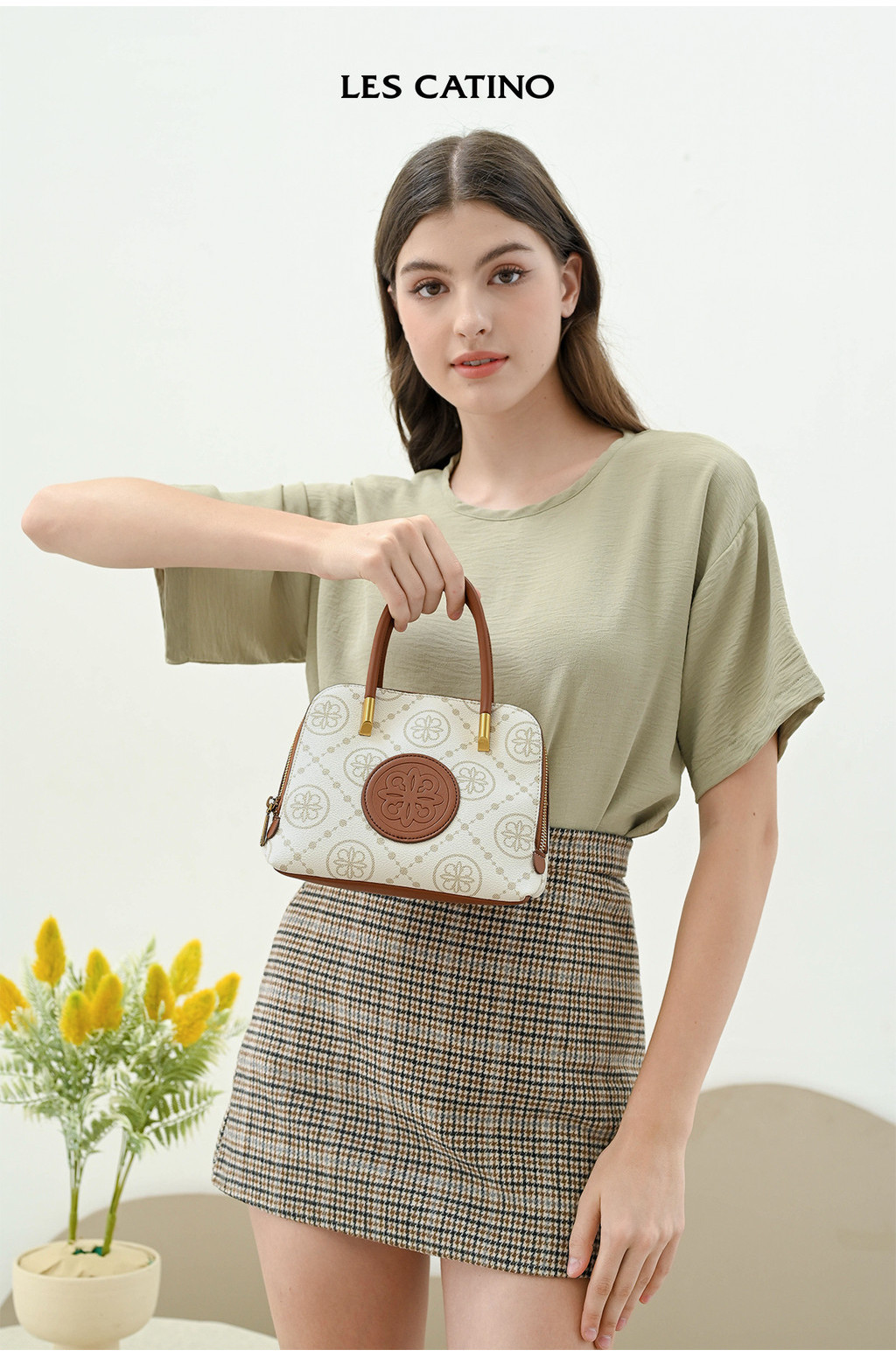 Jual Tas Wanita Les Catino Keyna Round Satchel Mgrm Blb | Shopee Indonesia