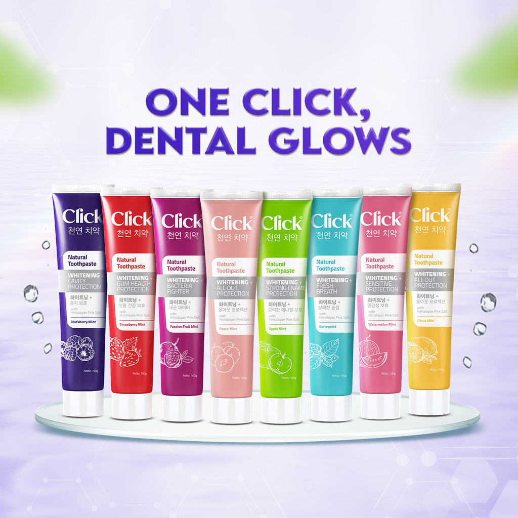 Jual Click Natural Toothpaste Whitening + Cavity Protection - Pasta ...