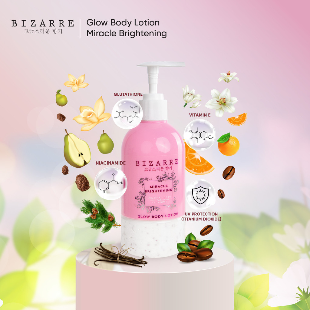 Jual BIZARRE Glow Body Lotion Lotion Kulit Tubuh 300 ML | Shopee Indonesia