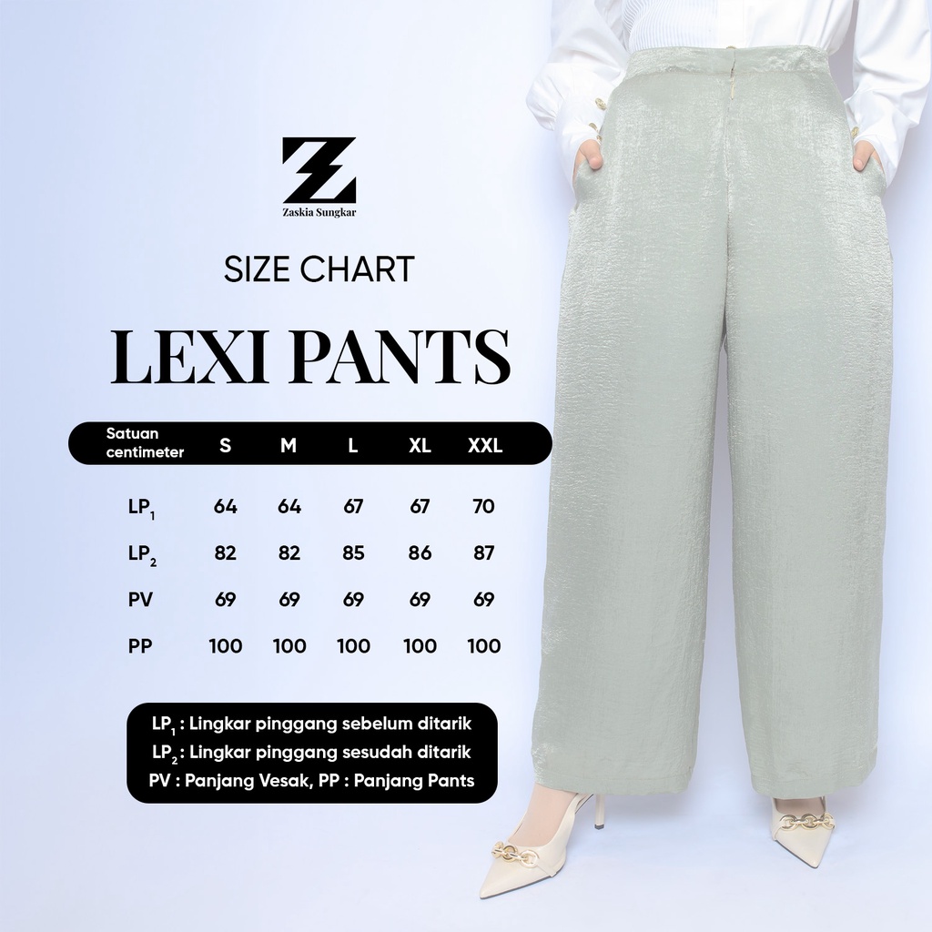 Jual Lexi Pants Sage Books And Art ZS | Shopee Indonesia
