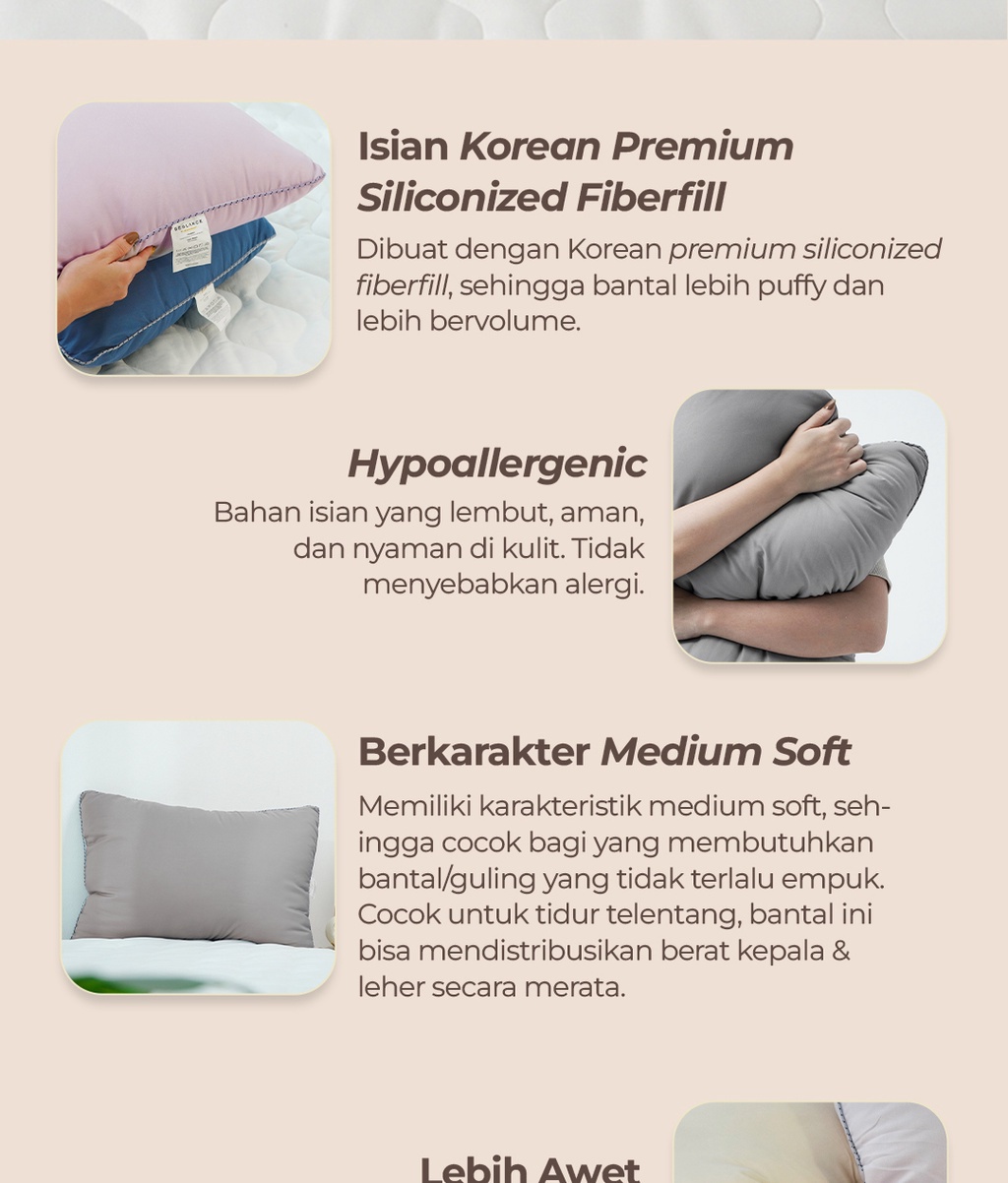 Firm Pillow Go Shop Akemi Jual BEGLANCE Puffy Pillow Bantal Isian