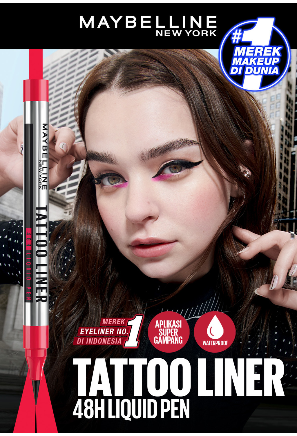 Jual MAYBELLINE OFFICIAL Tattoo Liner 48H Liquid Pen Eyeliner ...