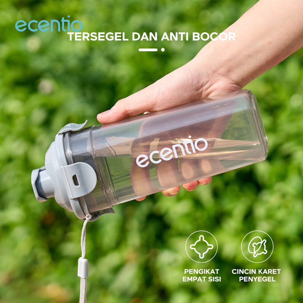 Jual ecentio botol minum Portable 500ml aesthetic Olahraga bottle tail ...