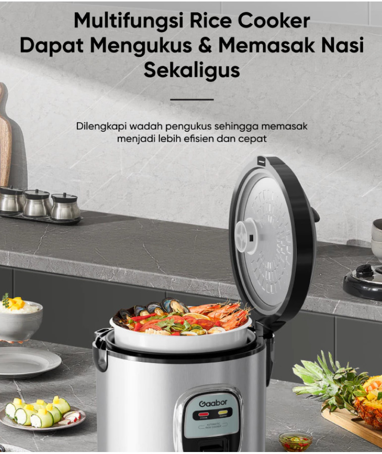 Jual GAABOR Rice Cooker Digital & Analog Magic Com 400W 1L Serbaguna ...
