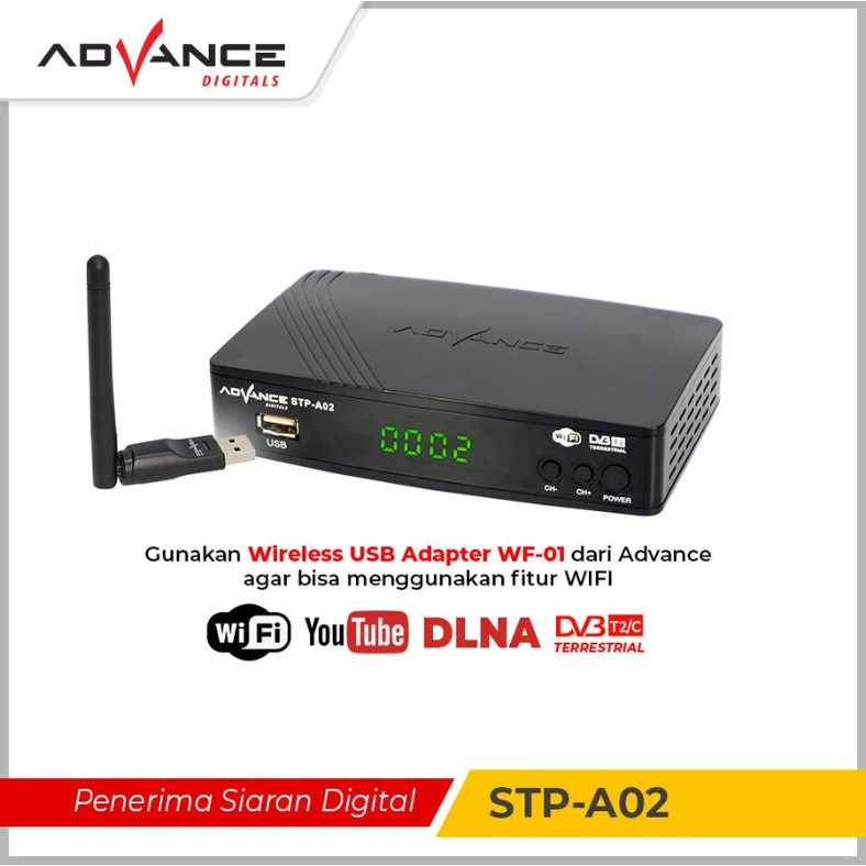 Jual ADVANCE STB Digital TV Receiver Set Top Box DVB-T2 STPA01 / STP ...