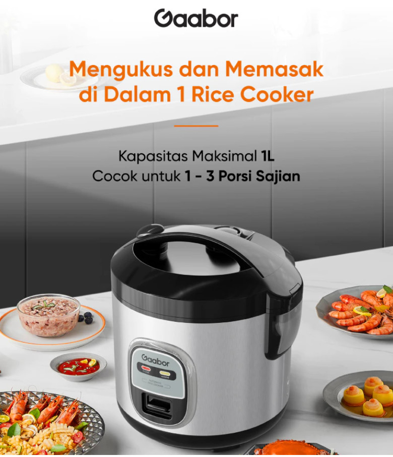 Jual GAABOR Rice Cooker Digital & Analog Magic Com 400W 1L Serbaguna ...