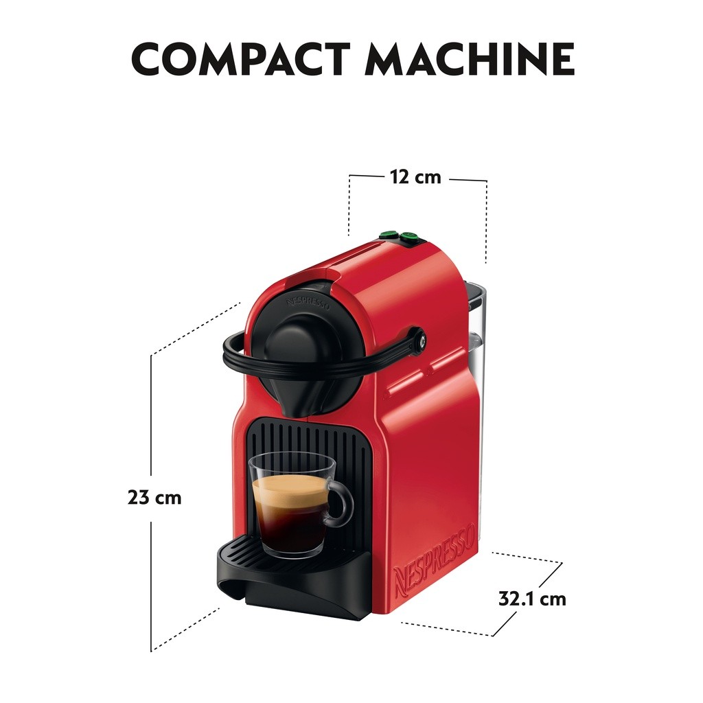 Krups Inissia Espresso NESPRESSO Inissia Coffee Machine, Red