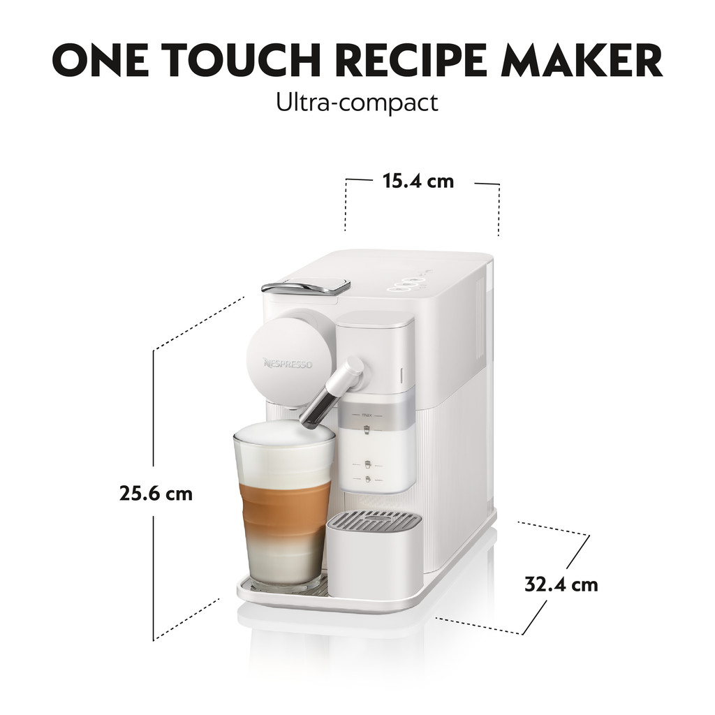 NESPRESSO Lattissima One Coffee Machine, White (Mesin Kopi)