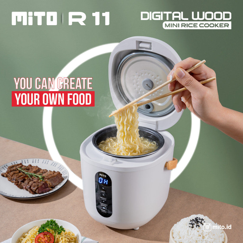 Jual Mito R11 Premium Digital Mini Rice Cooker 0.5 Liter PUTIH | Shopee ...
