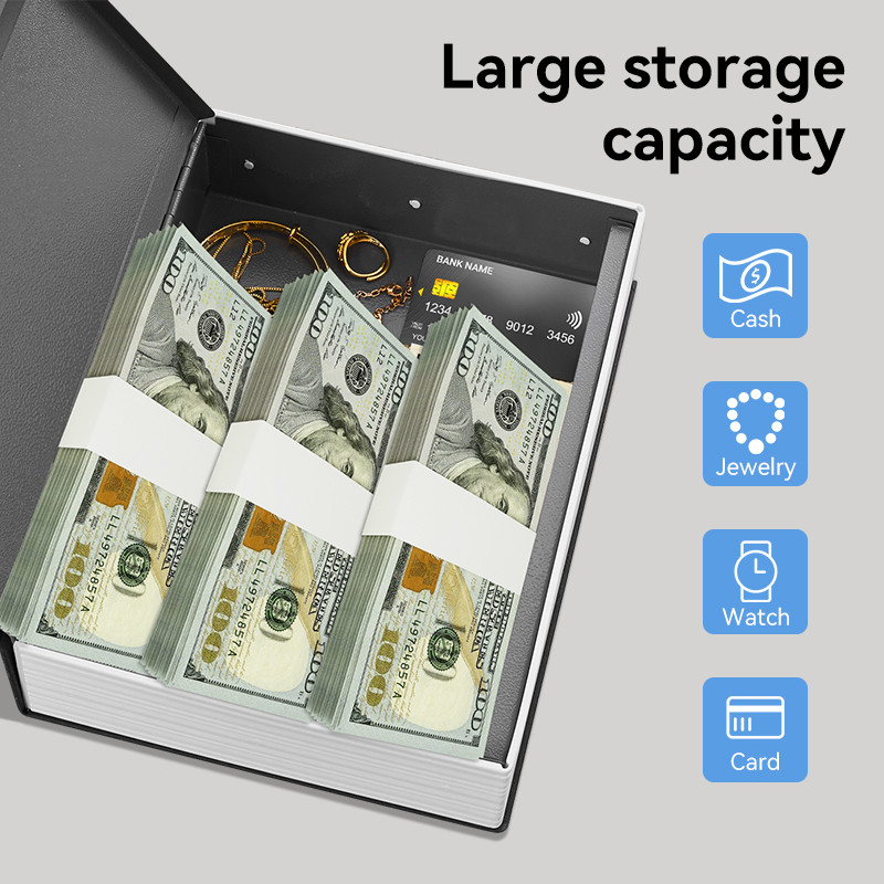 Jual Deli Brankas Buku / Brankas Bentuk Buku Novel / Brankas Buku Mini