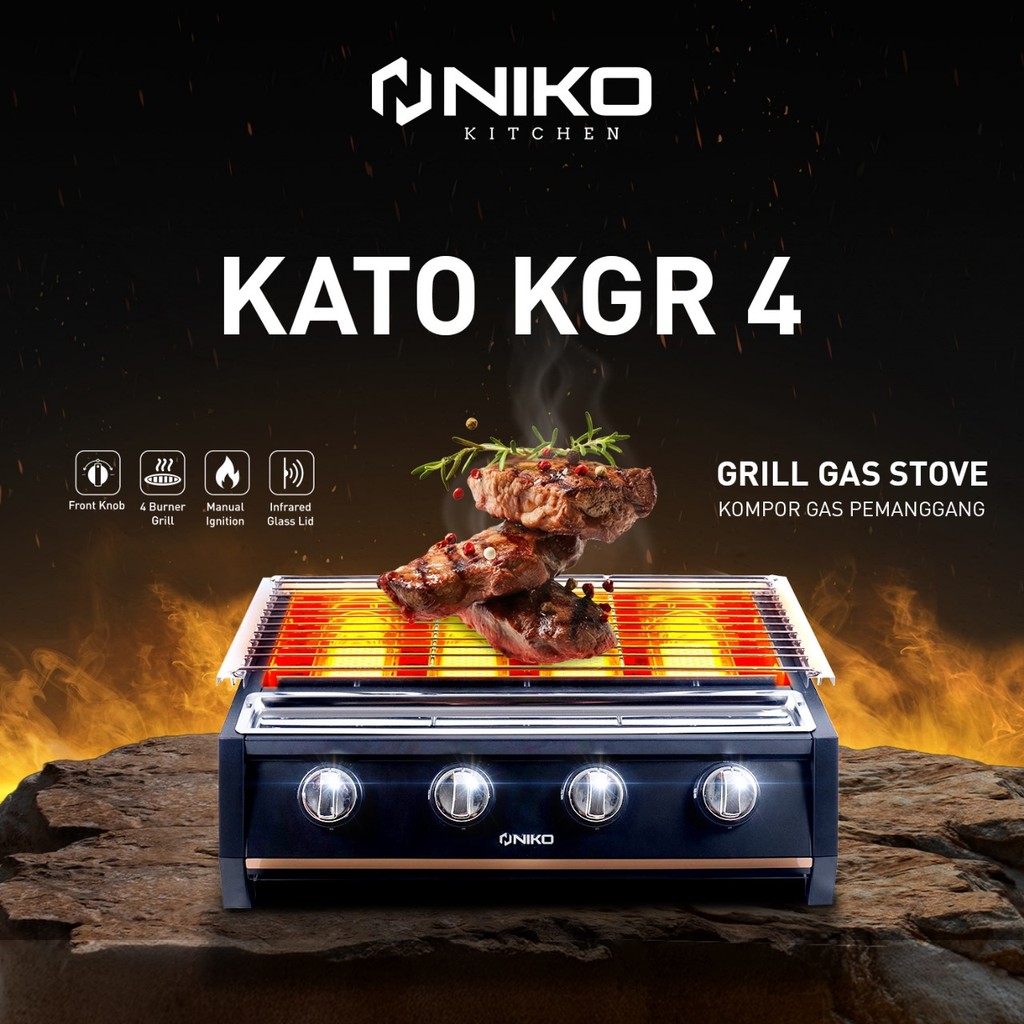 Jual NIKO KGR 2 3 4 Kompor BBQ Panggangan Sosis Kompor Grill KGR2 KGR3 ...
