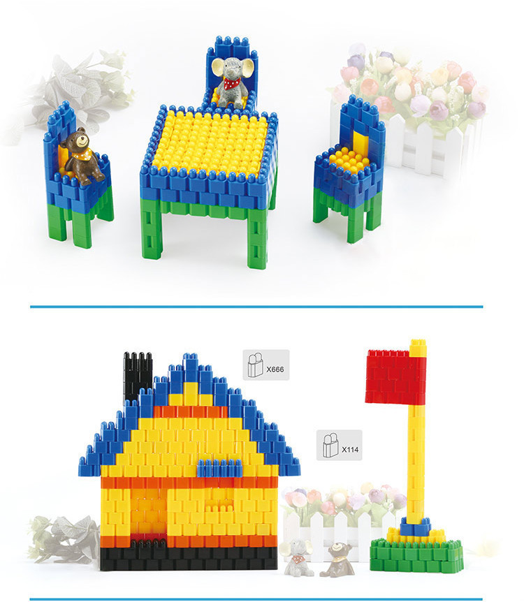 Jual OHSOME Yinerle Brick Balok Blok Bangunan Susun Anak DIY 260pcs ...