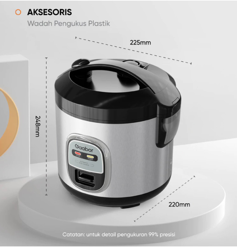 Jual GAABOR Rice Cooker Digital & Analog Magic Com 400W 1L Serbaguna ...