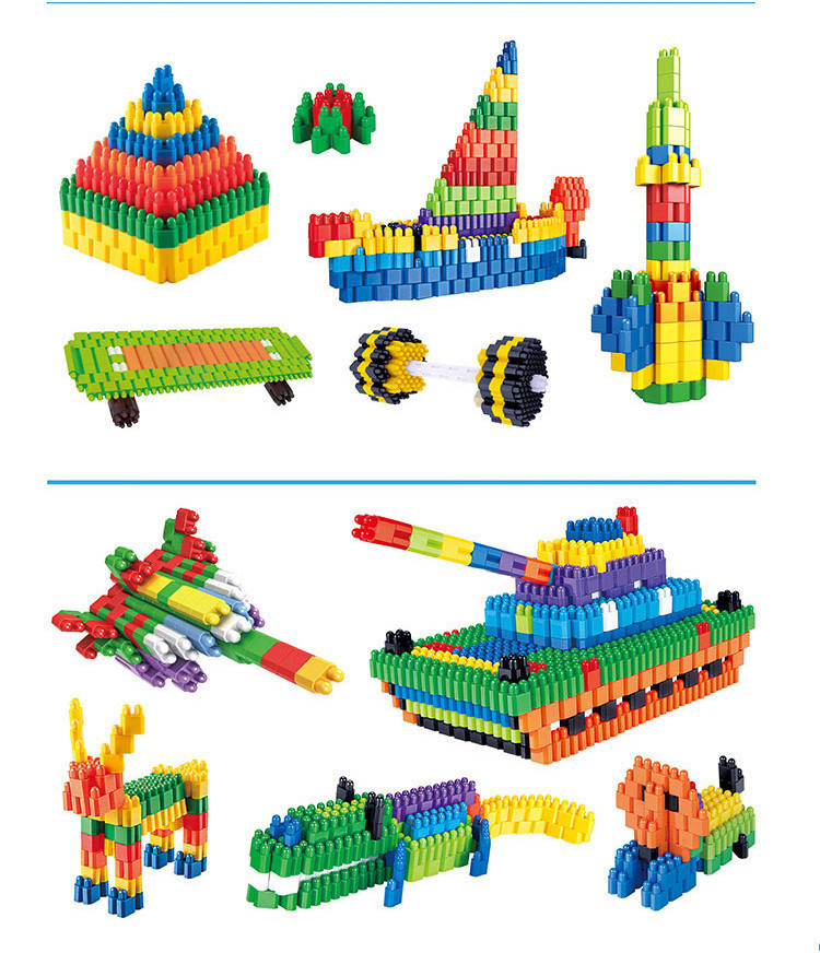Jual OHSOME Yinerle Brick Balok Blok Bangunan Susun Anak DIY 260pcs ...