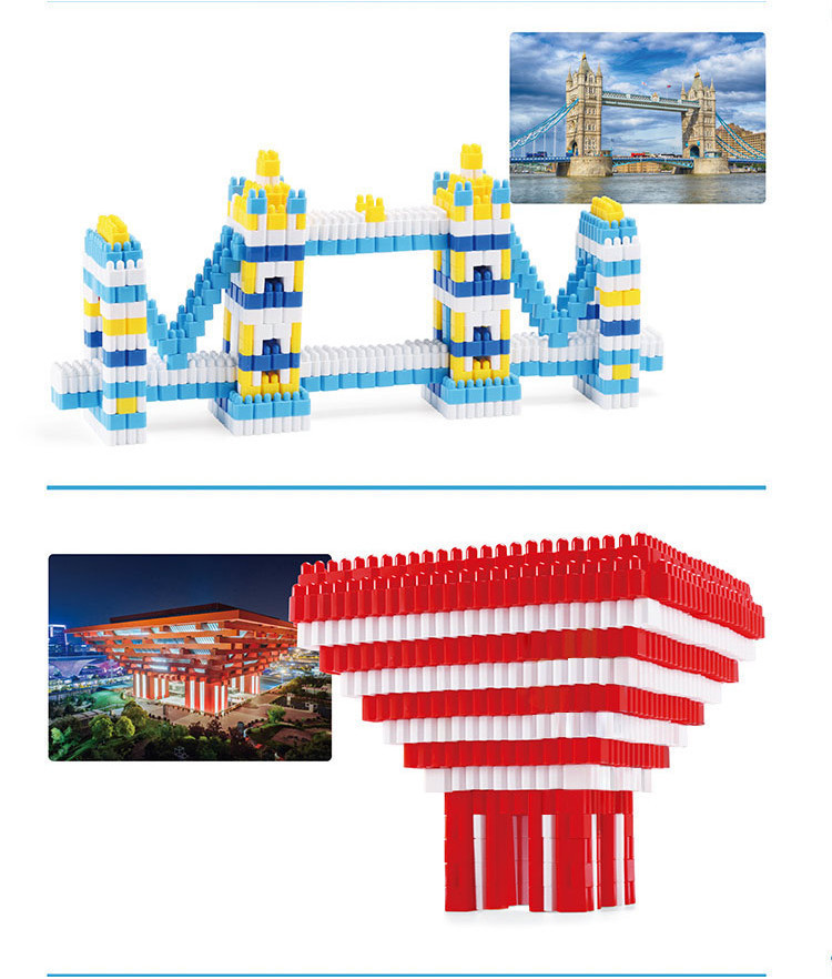 Jual OHSOME Yinerle Brick Balok Blok Bangunan Susun Anak DIY 260pcs ...