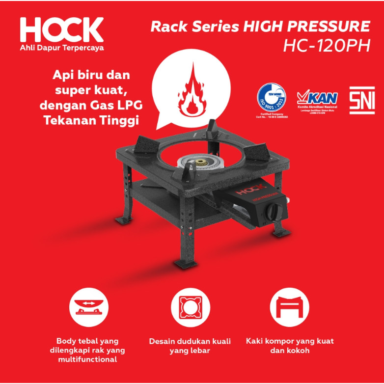 Jual Hock Kompor Gas Rack Series High Pressure HC-120TH - HC-120PH ...