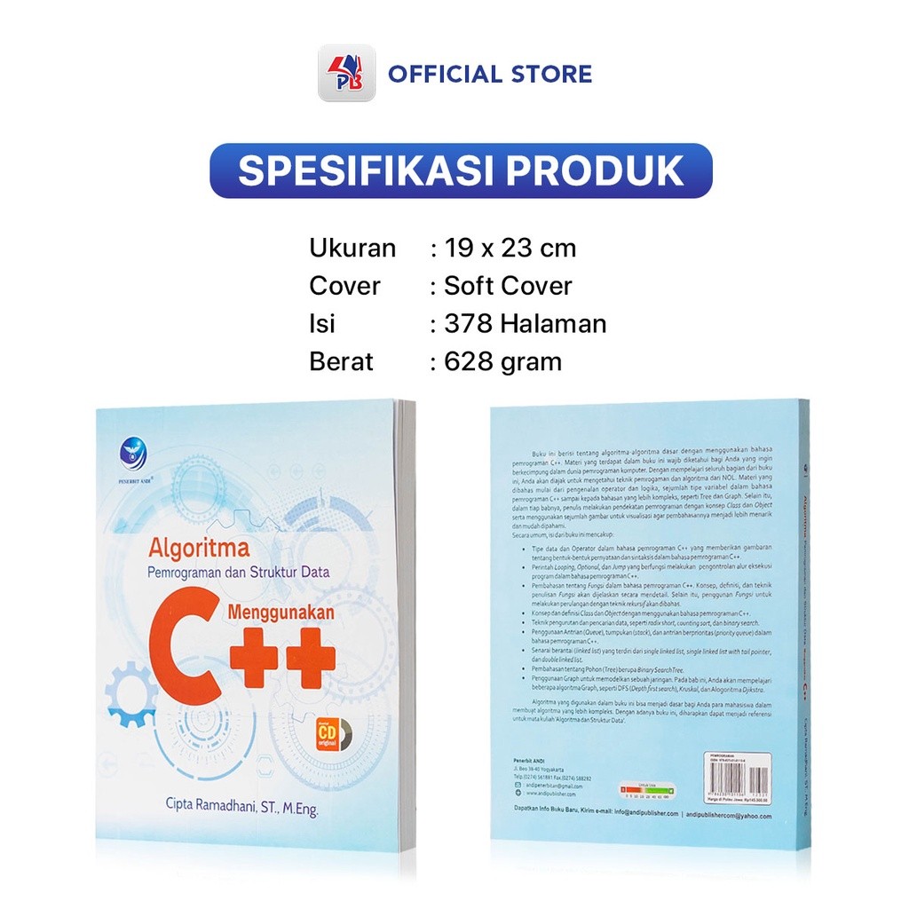 Jual Buku Komputer Dan Informatika Algoritma Pemrograman dan Struktur ...