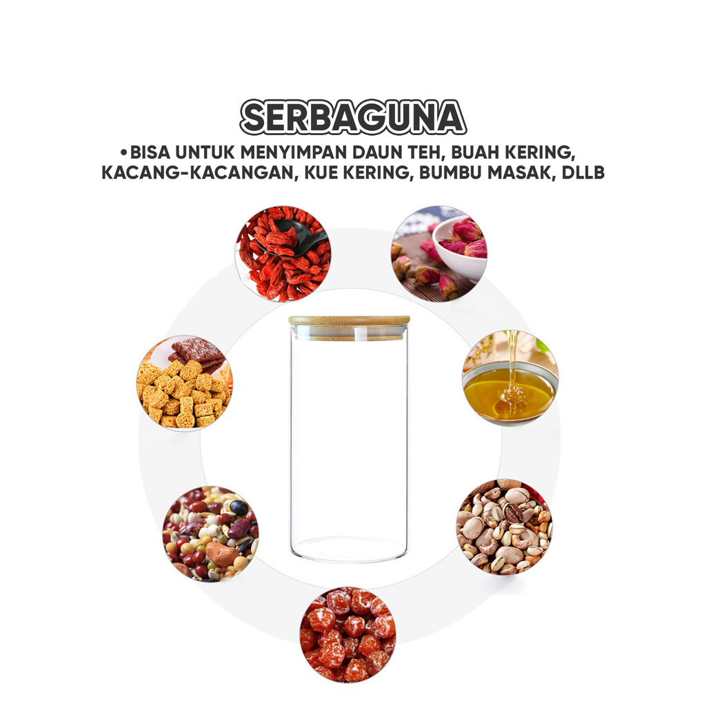 Jual [GARANSI PECAH] ANGOLA Toples Kue Toples Makanan / Toples Kaca ...
