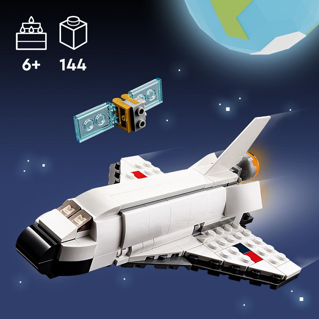 Jual LEGO Creator 31134 Space Shuttle (144 Pieces), Building Block ...
