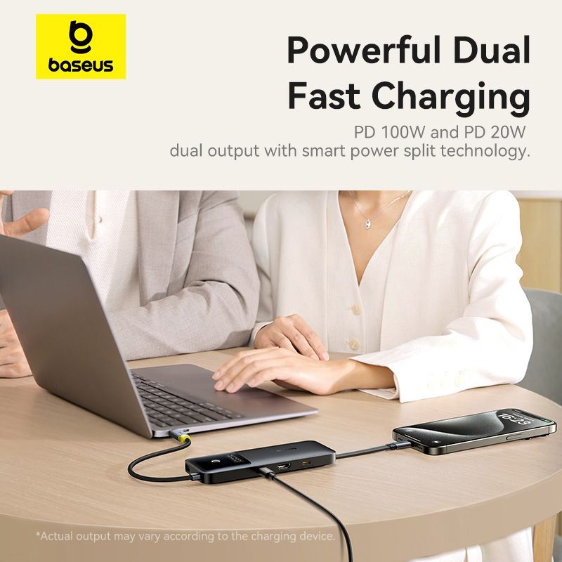 Jual Baseus Dual Fast Charging 6-in-1 HUB USB-C to HDMI 4K60Hz*1 ...