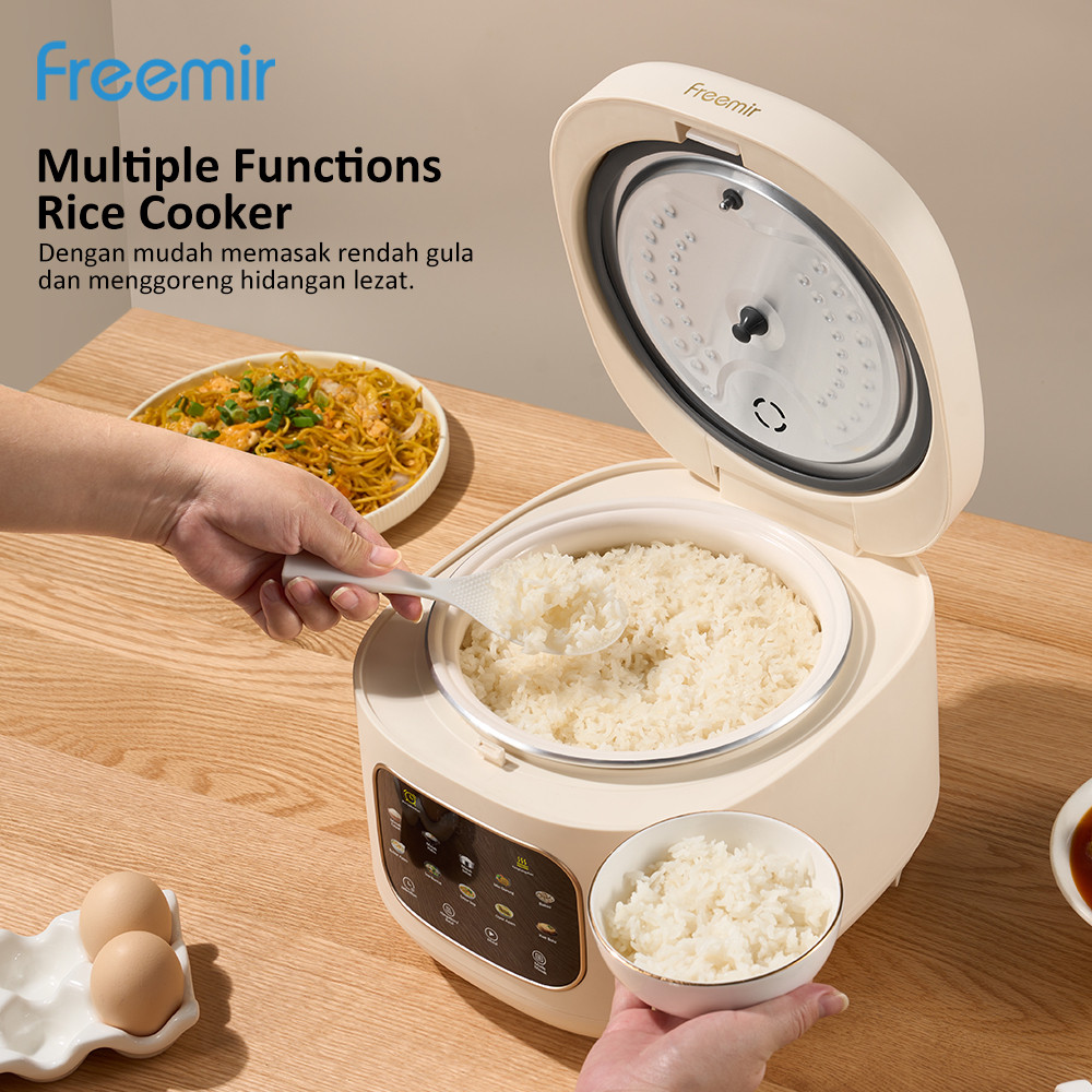 Jual [OFFICIAL] freemir Digital Rice Cooker Digital Aesthetic Low Carbo ...