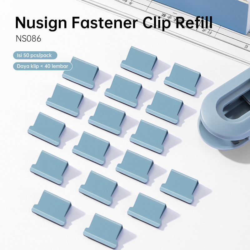 Jual Nusign Fastener Clip Refill / Refill Binder Clip / Isi Penjepit ...