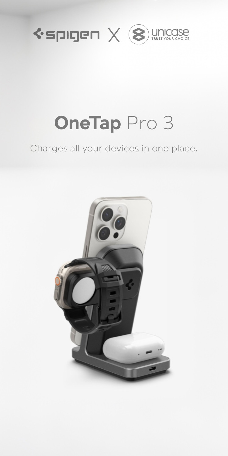 Jual MagSafe Magnetic Wireless Charger Stand Spigen OneTap Pro