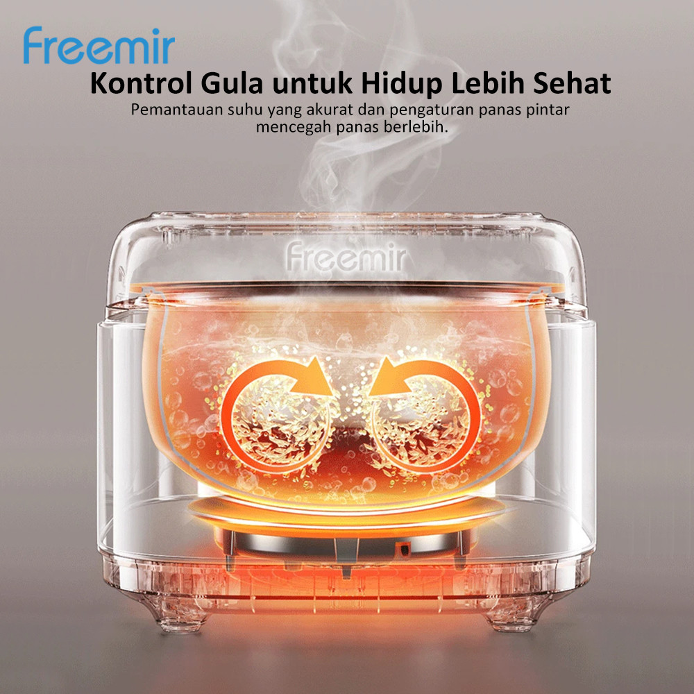 Jual [OFFICIAL] freemir Digital Rice Cooker Digital Aesthetic Low Carbo ...