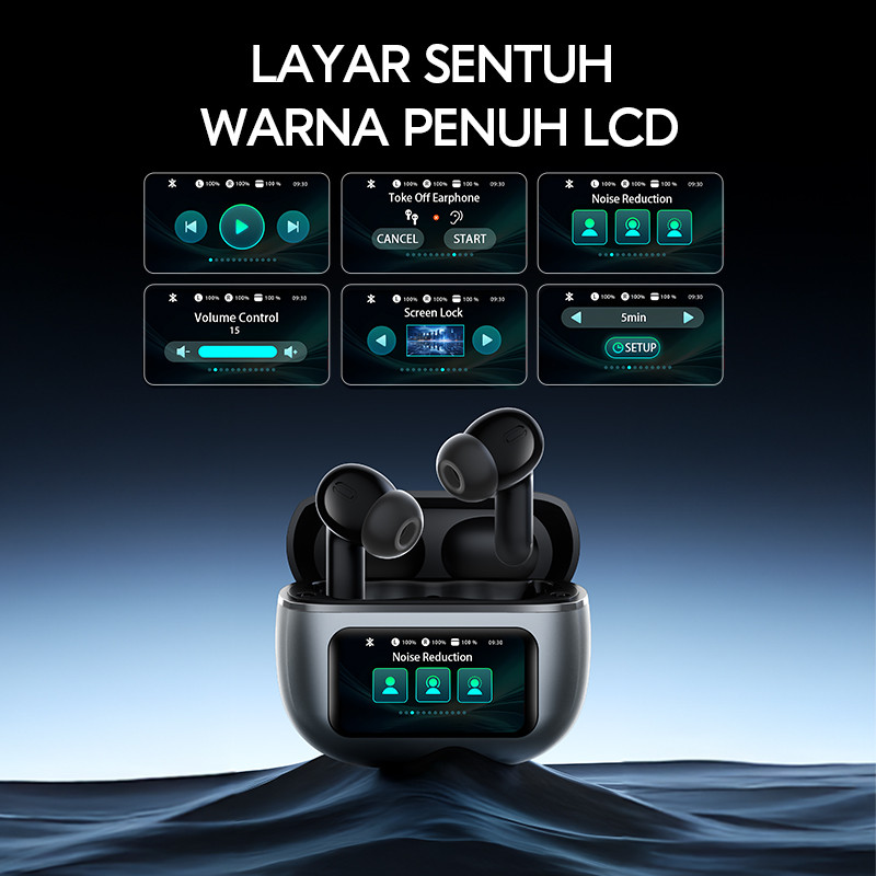 Jual [NEW] VIVAN Touch Screen TWS Adaptive ANC ENC Bass Up Technology ...