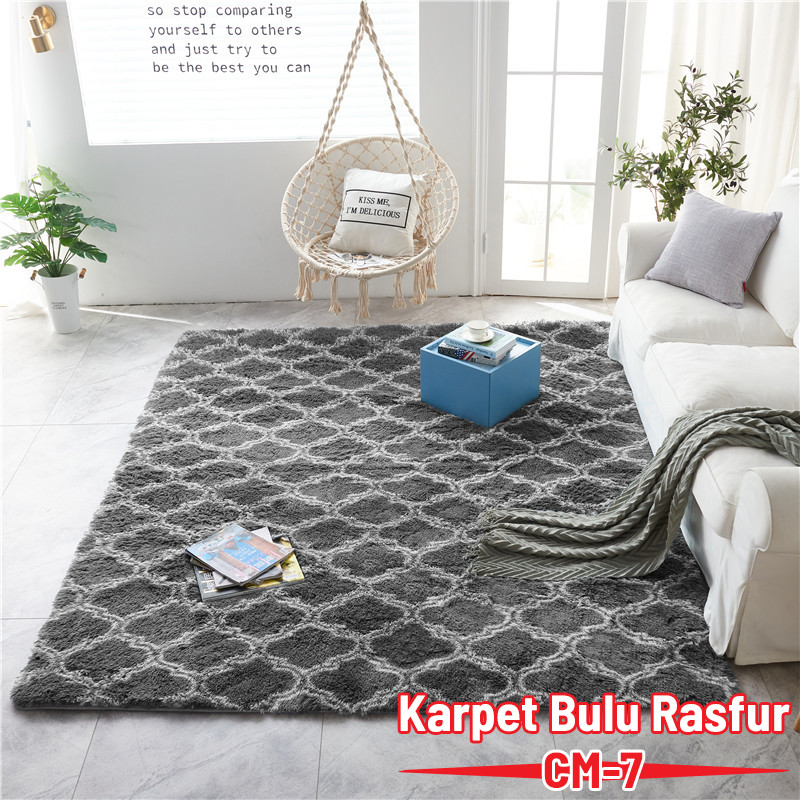 Jual Karpet bulu rasfur ukuran 120cmx180cm Karpet bulu aesthetic Karpet ...