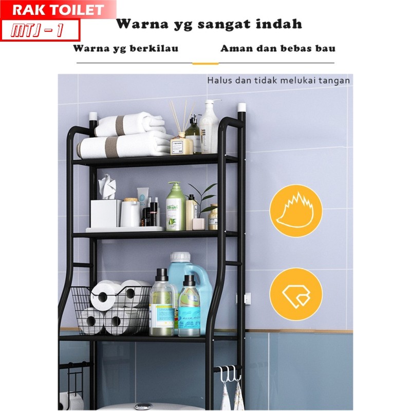 Jual Rak Toilet WC Rak Kamar Mandi Serbaguna rak sabun | Shopee Indonesia