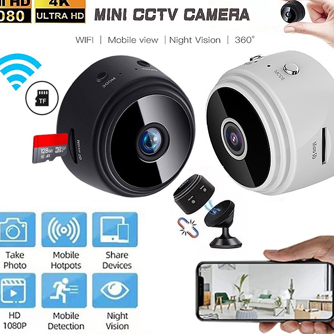 Jual Wireless Kamera Mini CCTV A9 Mini Camera Wifi HD 1080P IP Camera ...