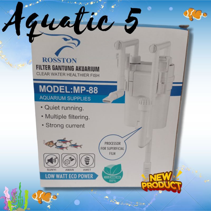 Jual ROSSTON MP 88 Pompa Aquarium aquascape HANGING FILTER HANG ON ...