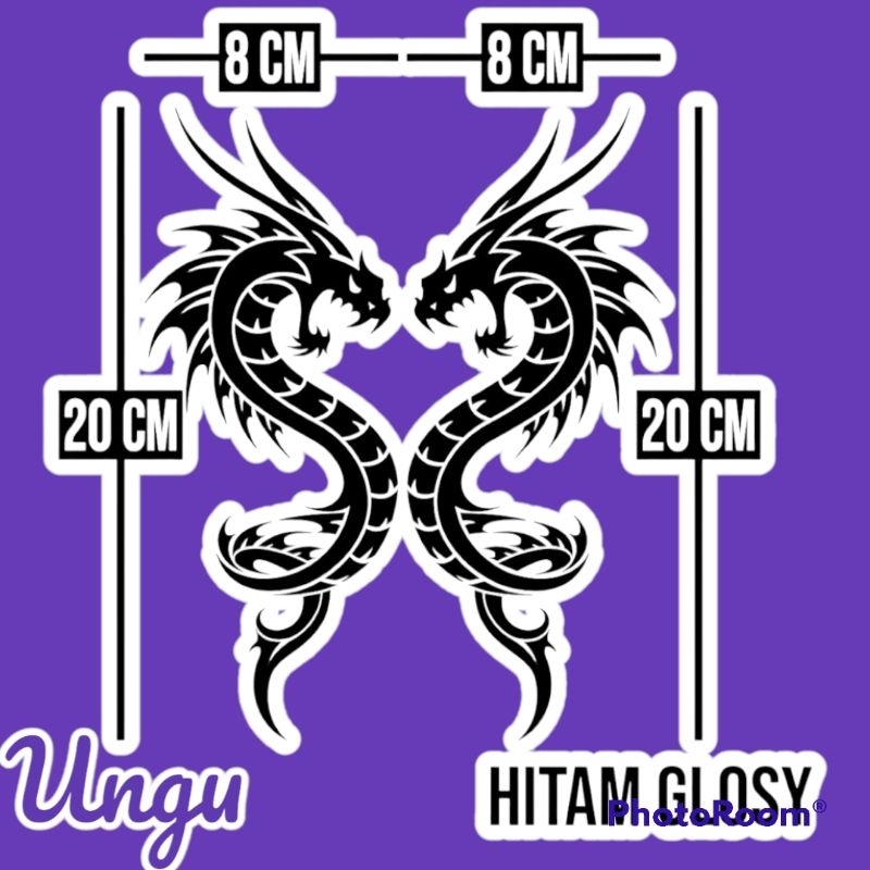 Jual Stiker cutting naga sepasang | Shopee Indonesia
