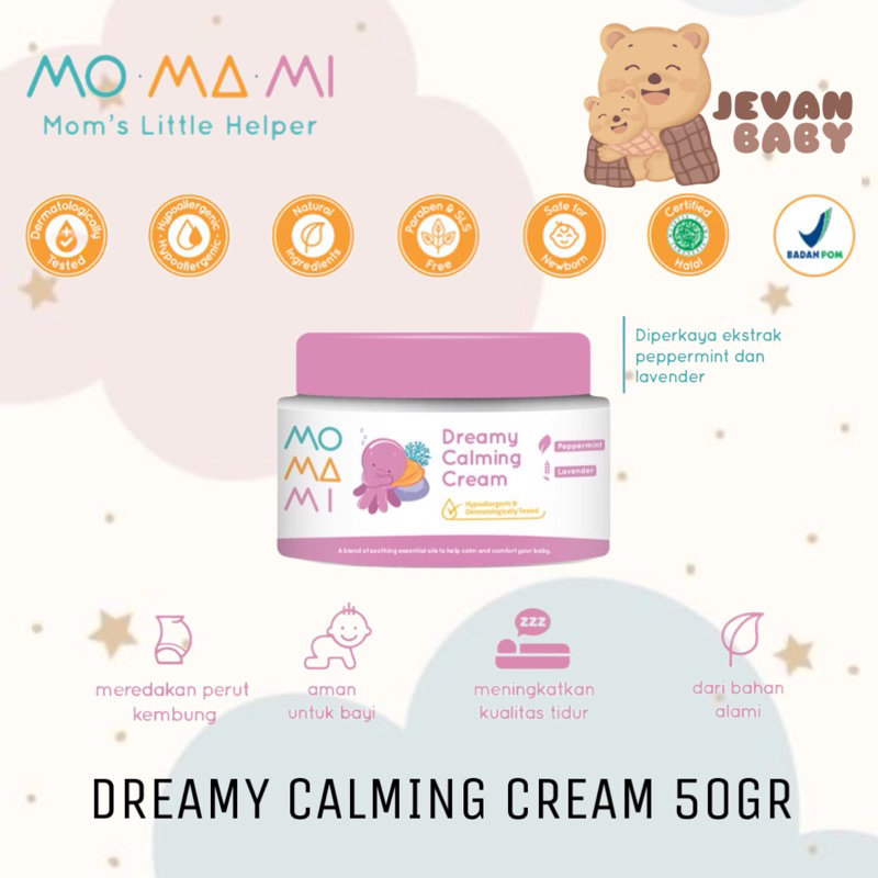 Jual Momami Dreamy Calming Cream 50gr ( CREAM PERUT KEMBUNG / ANTI ...