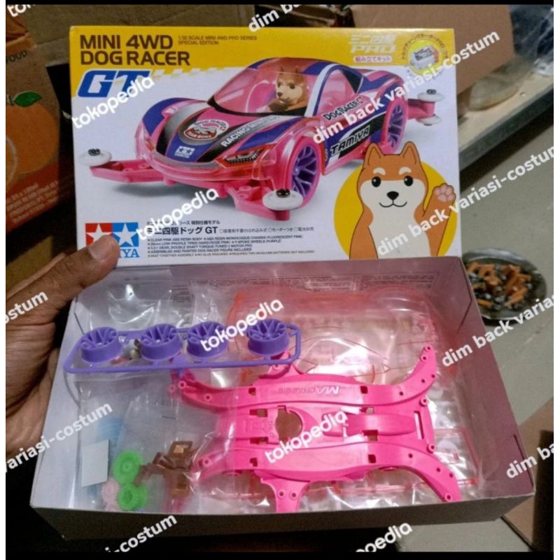 Jual Tamiya 95366 Mini 4WD Dog Racer GT ( Minus Ban Pink Doang Sisanya ...