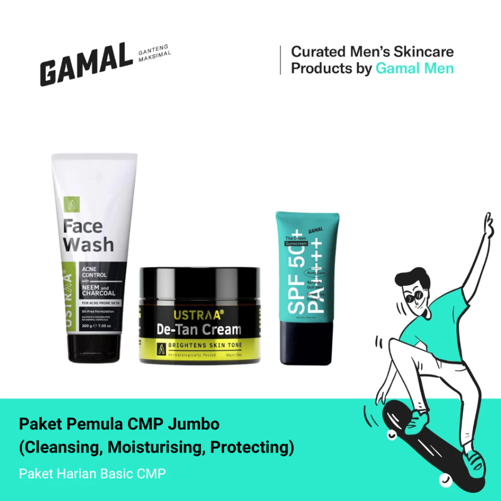 Paket Pemula CMP (Cleansing, Moisturising, Protecting)